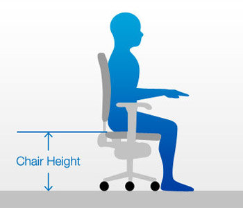 Ergonomic best sale seat height